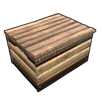 Narrow deals wooden chest