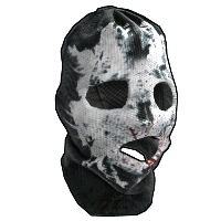 Rorschach Skull Improvised Balaclava rust skin