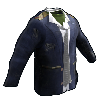 Salvaged Shirt, Coat and Tie Snow Jacket rust skin