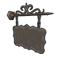 Two Sided Ornate Hanging Sign icon