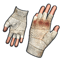 Boxer's Bandages Leather Gloves rust skin