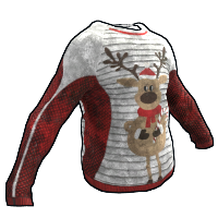 Merry Reindeer Longsleeve T-Shirt rust skin