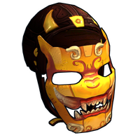 Buddha Mask Metal Facemask rust skin