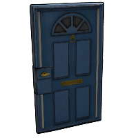 Blue Exterior Door Sheet Metal Door rust skin