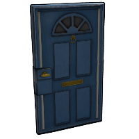 Blue Exterior Door