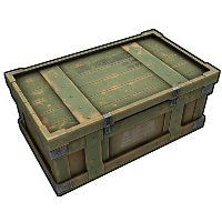 Military Large Box Large Wood Box rust skin