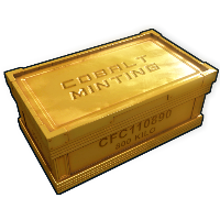 Minted Gold Large Box Large Wood Box rust skin