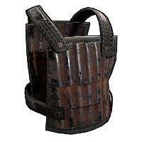 Corrugated Steel Chest Plate Metal Chest Plate rust skin