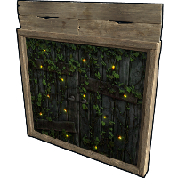 Fireflies Double Wooden Doors Wood Double Door rust skin