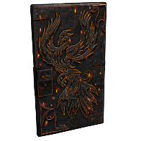 Fire Phoenix Metal Door Sheet Metal Door rust skin