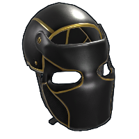Black Gold Facemask Metal Facemask rust skin