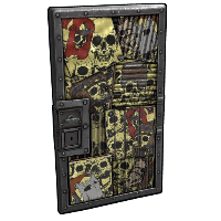 Dead Souls Metal Door Sheet Metal Door rust skin