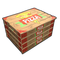 Pizza Box Storage Wood Storage Box rust skin
