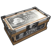 Scientific Stone Storage Large Wood Box rust skin