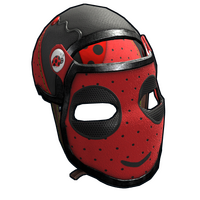 Ladybug Cosplay Facemask Metal Facemask rust skin