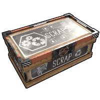 Scientific Scrap Storage Large Wood Box rust skin