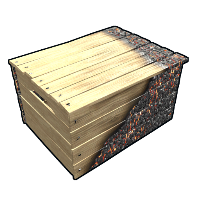 Smouldering Box Wood Storage Box rust skin