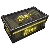 Neon Elec Storage Large Wood Box rust skin