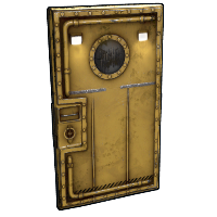 Yellow Submarine Door Sheet Metal Door rust skin