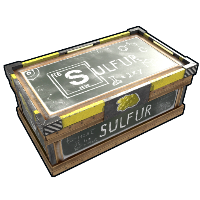 Scientific Sulfur Storage Large Wood Box rust skin