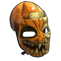Dead Pumpkin Facemask Metal Facemask rust skin