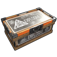Scientific Explosive Storage Large Wood Box rust skin