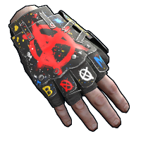 Bombing Roadsign Gloves Roadsign Gloves rust skin