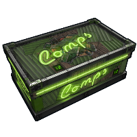 Neon Comps Storage Large Wood Box rust skin