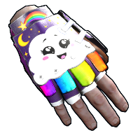 Rainbow Pony Roadsign Gloves icon