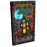 Halloween House Door Sheet Metal Door rust skin