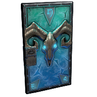 Glacial Visage Metal Door