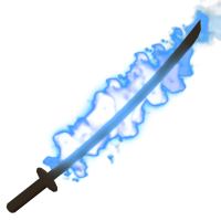 Blue Flaming Katana