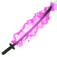 Pink Flaming Katana