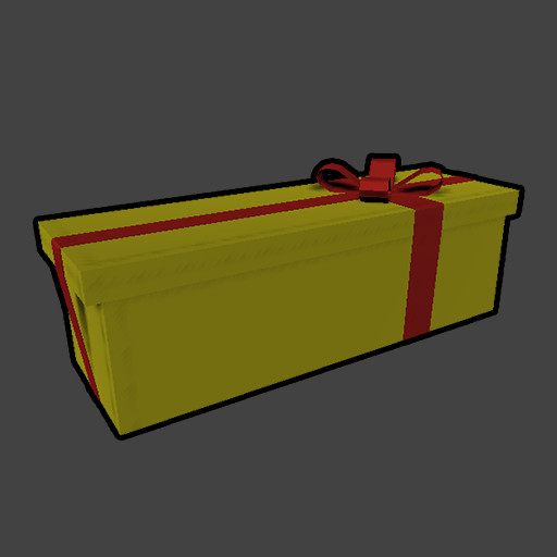 Yellow Christmas Box