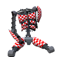 Red checker armor