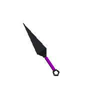 Purple kunai