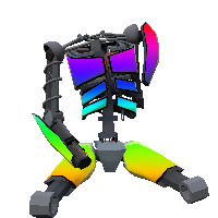 Black lined RGB armor