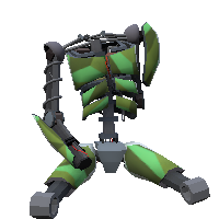 Green fragmented armor