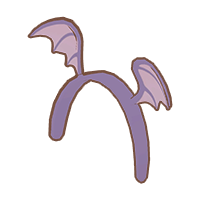 Demon headgear