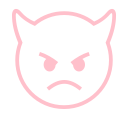 Demon face (angry-evil)