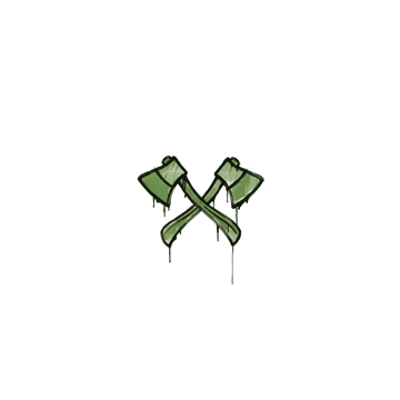 Sealed Graffiti | X-Axes (Battle Green) image 360x360
