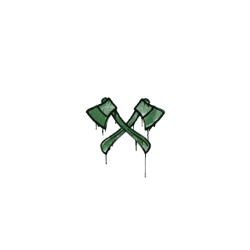 Sealed Graffiti | X-Axes (Jungle Green) image 360x360