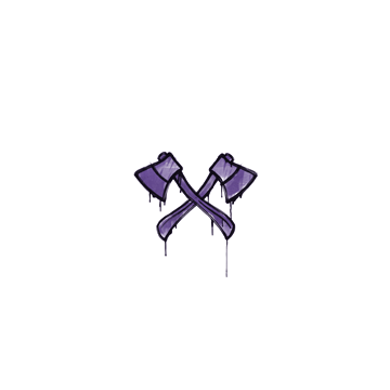 Sealed Graffiti | X-Axes (Monster Purple) image 360x360