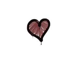 Graffiti | Heart (Brick Red)