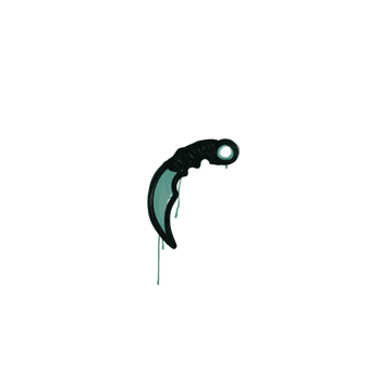 Sealed Graffiti | Karambit (Frog Green) image 360x360