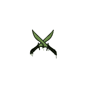 Sealed Graffiti | X-Knives (Battle Green) image 360x360