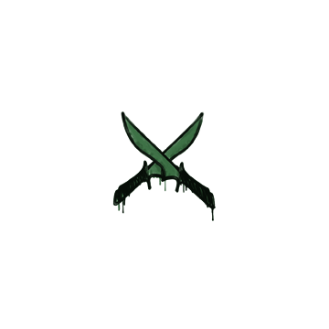 Sealed Graffiti | X-Knives (Jungle Green) image 360x360