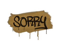 Sealed Graffiti | Sorry (Desert Amber)