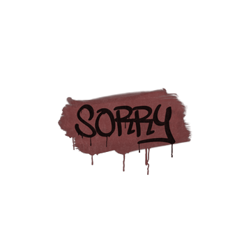 Sealed Graffiti | Sorry (Brick Red) image 360x360