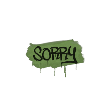 Sealed Graffiti | Sorry (Battle Green) image 360x360